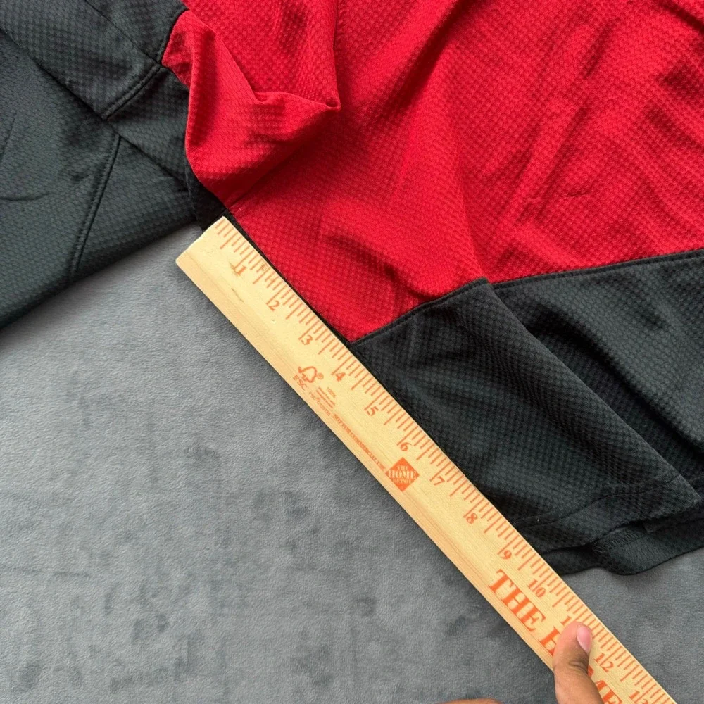 Jordan Mens Dri-FIT Basketball Shorts Red Black Colorblock Jumpman XXL